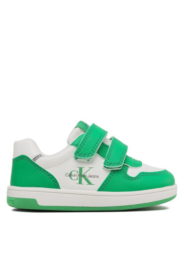 Calvin Klein Jeans Сникърси Low Cut Velcro Sneaker V1X9-80545-1355 Green/White X042 - Mera.bg