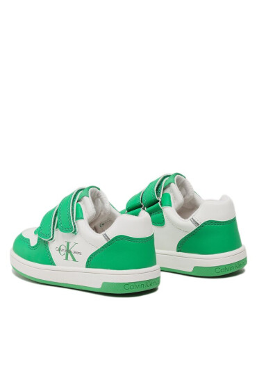 Calvin Klein Jeans Сникърси Low Cut Velcro Sneaker V1X9-80545-1355 Green/White X042 - Mera.bg