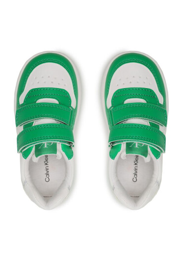 Calvin Klein Jeans Сникърси Low Cut Velcro Sneaker V1X9-80545-1355 Green/White X042 - Mera.bg