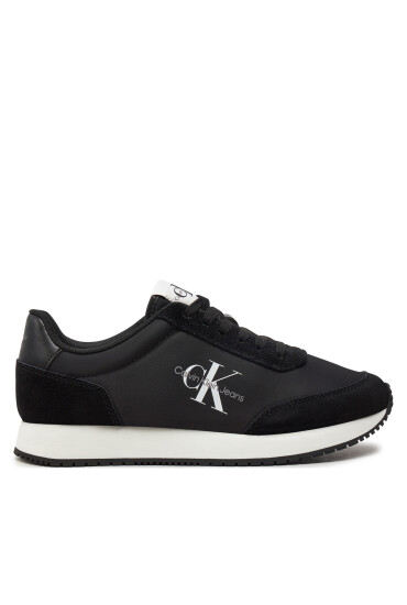 Calvin Klein Jeans Сникърси Retro Runner Low Lace Ny Ml YW0YW01326 Черен - Mera.bg