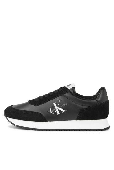 Calvin Klein Jeans Сникърси Retro Runner Low Laceup Ny Pearl YW0YW01056 Черен - Mera.bg