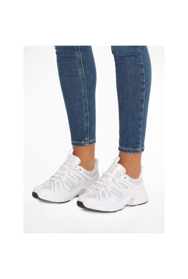 Calvin Klein Jeans Сникърси Retro tennis Laceup YW0YW01044 Бял - Mera.bg