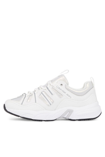 Calvin Klein Jeans Сникърси Retro tennis Laceup YW0YW01044 Бял - Mera.bg