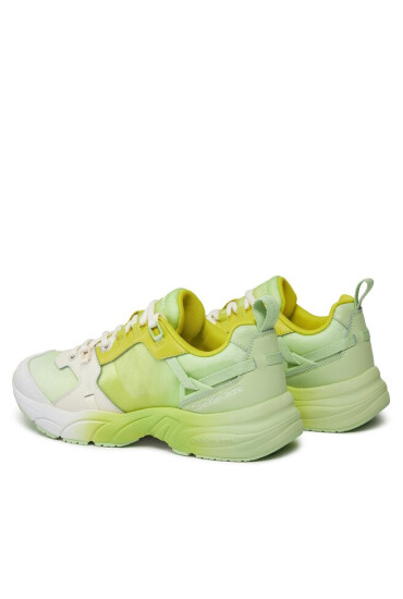 Calvin Klein Jeans Сникърси Retro Tennis Low Lace Mix Ml Sat YW0YW01307 Зелен - Mera.bg
