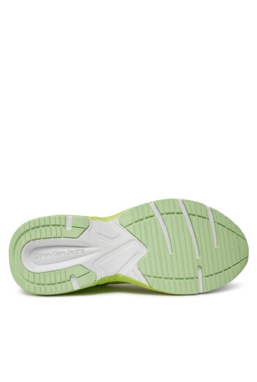 Calvin Klein Jeans Сникърси Retro Tennis Low Lace Mix Ml Sat YW0YW01307 Зелен - Mera.bg
