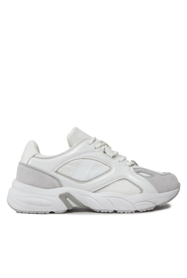 Calvin Klein Jeans Сникърси Retro Tennis Low Lace Mix Nbs Lu YW0YW01312 Бял - Mera.bg