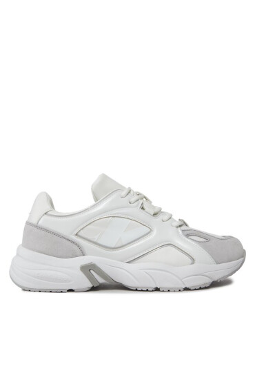 Calvin Klein Jeans Сникърси Retro Tennis Low Lace Mix Nbs Lu YW0YW01312 Бял - Mera.bg