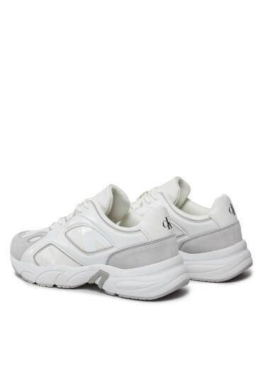 Calvin Klein Jeans Сникърси Retro Tennis Low Lace Mix Nbs Lu YW0YW01312 Бял - Mera.bg