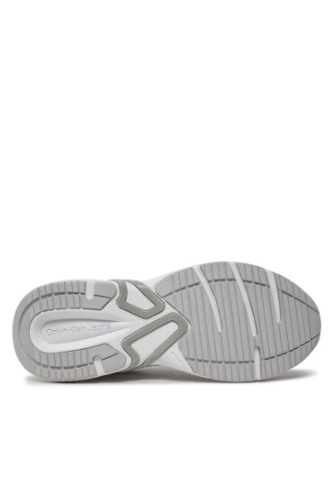 Calvin Klein Jeans Сникърси Retro Tennis Low Lace Mix Nbs Lu YW0YW01312 Бял - Mera.bg