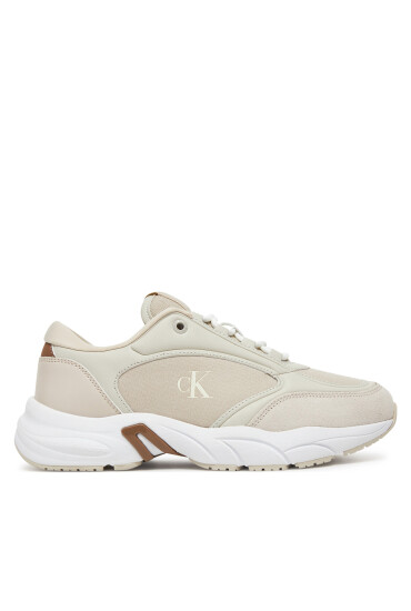 Calvin Klein Jeans Сникърси Retro Tennis Mg Mix YW0YW01743 Бежов - Mera.bg