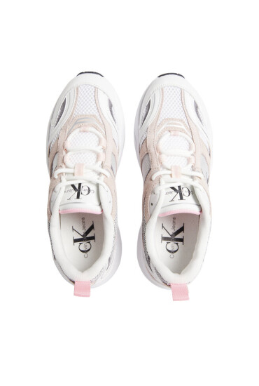 Calvin Klein Jeans Сникърси Retro Tennis Su-Mesh Wn YW0YW00891 Бял - Mera.bg