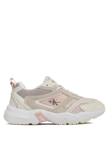 Calvin Klein Jeans Сникърси Retro Tennis Su-Mesh Wn YW0YW00891 Бежов - Mera.bg