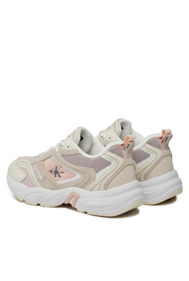 Calvin Klein Jeans Сникърси Retro Tennis Su-Mesh Wn YW0YW00891 Бежов - Mera.bg