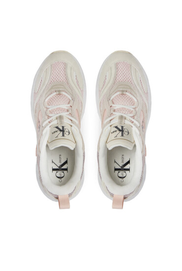 Calvin Klein Jeans Сникърси Retro Tennis Su-Mesh Wn YW0YW00891 Бежов - Mera.bg