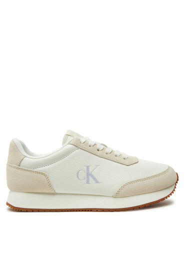 Calvin Klein Jeans Сникърси Runner Laceup Low Mix Mg YW0YW01798 Бял - Mera.bg