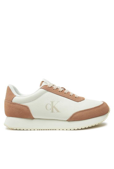 Calvin Klein Jeans Сникърси Runner Laceup Low Mix Mg YW0YW01798 Бял - Mera.bg