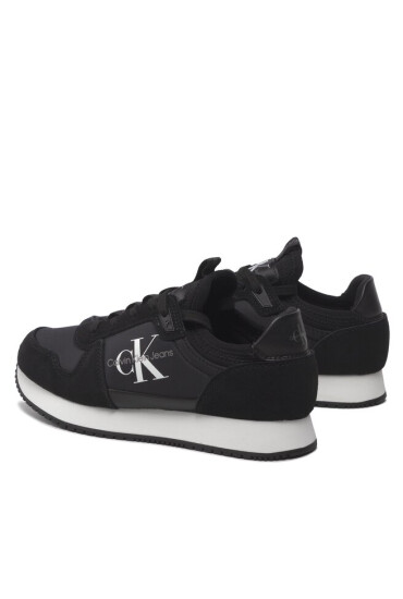 Calvin Klein Jeans Сникърси Runner Sock Laceup Ny-Lth W YW0YW00840 Черен - Mera.bg