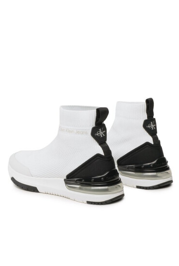 Calvin Klein Jeans Сникърси Sporty RunComfair High/Low Freq YM0YM00631 Бял - Mera.bg