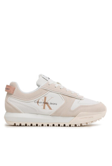 Calvin Klein Jeans Сникърси Toothy Runner Irregular Lines W YW0YW00934 Бял - Mera.bg