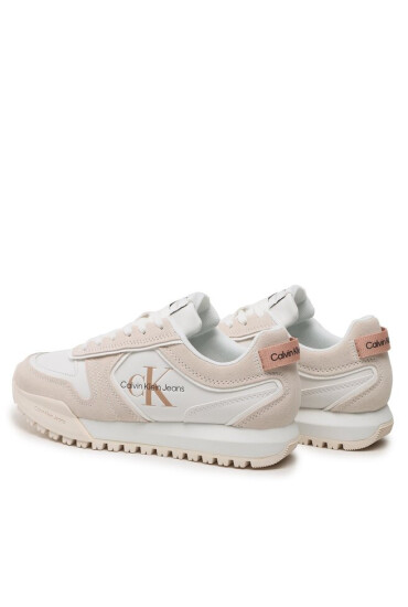 Calvin Klein Jeans Сникърси Toothy Runner Irregular Lines W YW0YW00934 Бял - Mera.bg