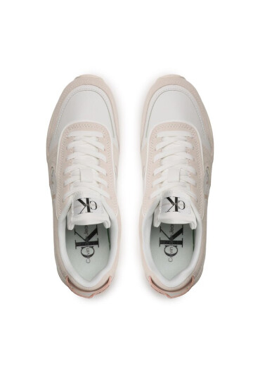 Calvin Klein Jeans Сникърси Toothy Runner Irregular Lines W YW0YW00934 Бял - Mera.bg