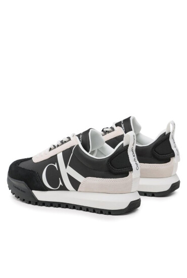 Calvin Klein Jeans Сникърси Toothy Runner Laceup Mix Pearl YW0YW01100 Черен - Mera.bg