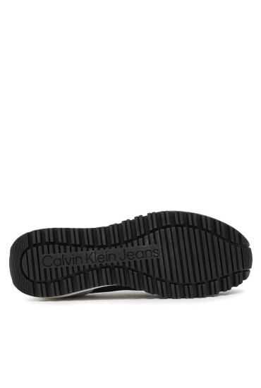 Calvin Klein Jeans Сникърси Toothy Runner Laceup Mix Pearl YW0YW01100 Черен - Mera.bg