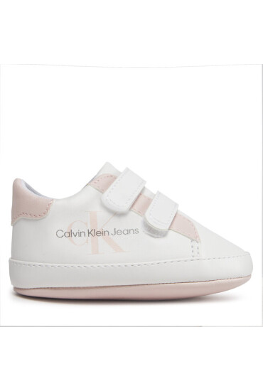 Calvin Klein Jeans Сникърси V0A4-80780-1582 White/Pink X134 - Mera.bg