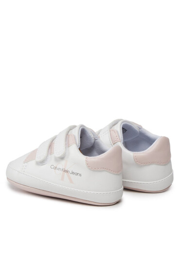 Calvin Klein Jeans Сникърси V0A4-80780-1582 White/Pink X134 - Mera.bg