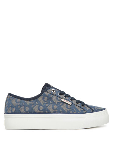 Calvin Klein Jeans Сникърси Vulc Flatf Jacquard YW0YW01965 Тъмносин - Mera.bg
