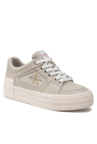 Calvin Klein Jeans Сникърси Vulc Flatform Bold Fluo Contr YW0YW00904 Сив - Mera.bg