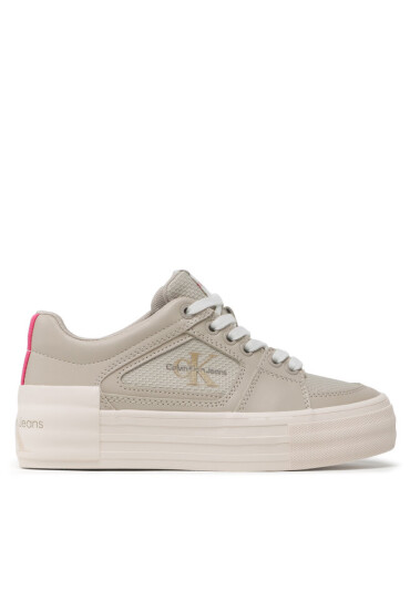 Calvin Klein Jeans Сникърси Vulc Flatform Bold Fluo Contr YW0YW00904 Сив - Mera.bg