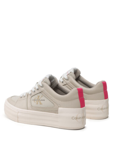 Calvin Klein Jeans Сникърси Vulc Flatform Bold Fluo Contr YW0YW00904 Сив - Mera.bg