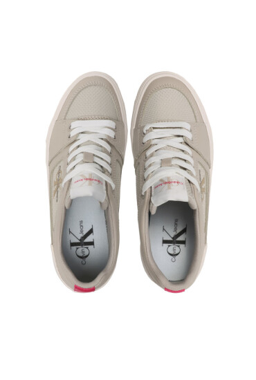 Calvin Klein Jeans Сникърси Vulc Flatform Bold Fluo Contr YW0YW00904 Сив - Mera.bg