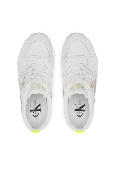 Calvin Klein Jeans Сникърси Vulc Flatform Bold Fluo Contr YW0YW00904 Бял - Mera.bg
