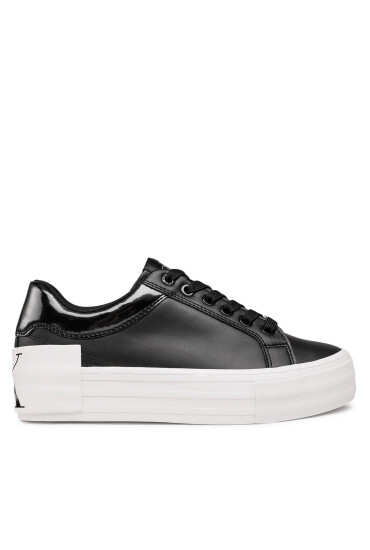 Calvin Klein Jeans Сникърси Vulc Flatform Bold Lth-Glossy YW0YW00867 Черен - Mera.bg