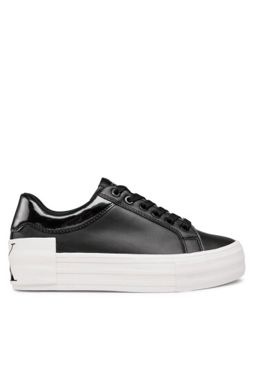 Calvin Klein Jeans Сникърси Vulc Flatform Bold Lth-Glossy YW0YW00867 Черен - Mera.bg
