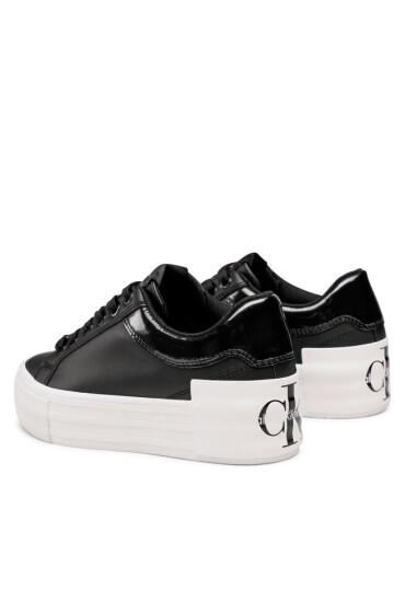 Calvin Klein Jeans Сникърси Vulc Flatform Bold Lth-Glossy YW0YW00867 Черен - Mera.bg