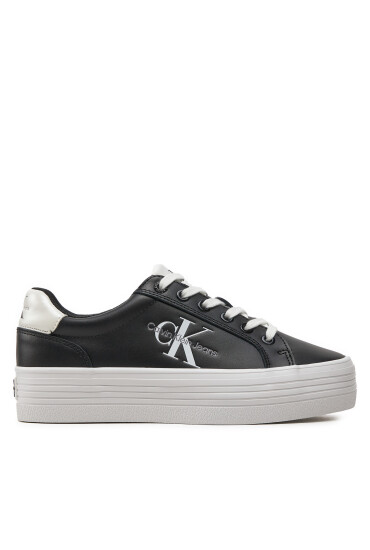 Calvin Klein Jeans Сникърси Vulc Flatform Laceup Lth YW0YW01474 Черен - Mera.bg