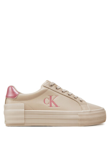 Calvin Klein Jeans Сникърси Vulc Flatform YW0YW01613 Екрю - Mera.bg