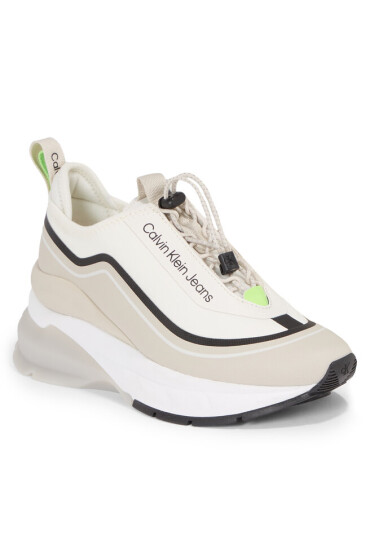Calvin Klein Jeans Сникърси Wedge Runner Slip On Wn YW0YW01208 Бежов - Mera.bg