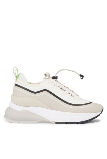 Calvin Klein Jeans Сникърси Wedge Runner Slip On Wn YW0YW01208 Бежов - Mera.bg