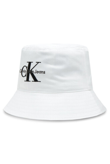 Calvin Klein Jeans Текстилна шапка K60K611029 Bright White YAF - Mera.bg