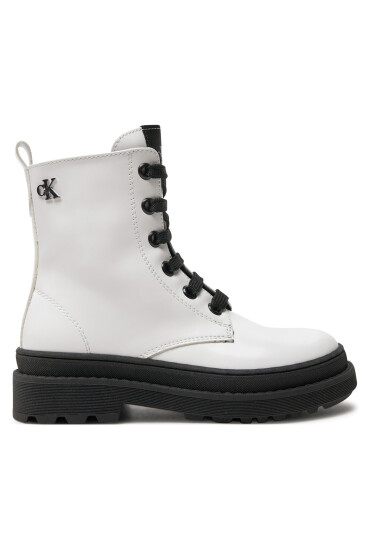 Calvin Klein Jeans Туристически oбувки Lace-Up Bootie V4A5-81031-1453 M Бял - Mera.bg