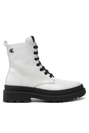 Calvin Klein Jeans Туристически oбувки Lace-Up Bootie V4A5-81031-1453 S Бял - Mera.bg