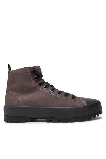 Calvin Klein Jeans Туристически oбувки Lugged Hybrid High Laceup Auth YM0YM01092 Кафяв - Mera.bg