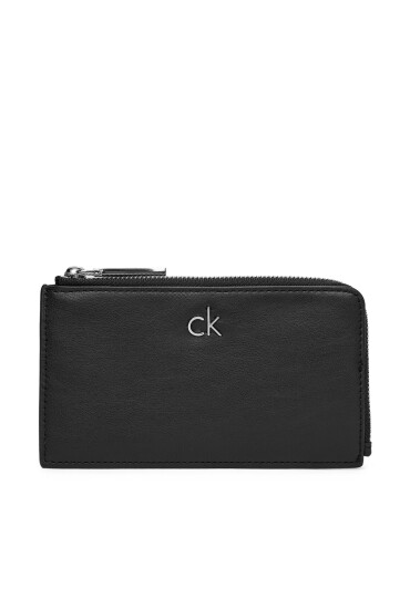 Calvin Klein Калъф за кредитни карти Ck Re-Lock Lg Cc Holder W L Zip LV04F1032G Черен - Mera.bg