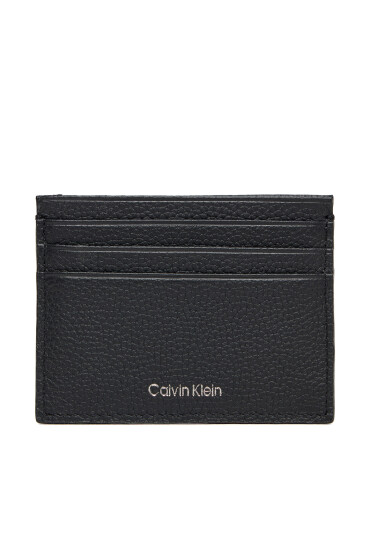 Calvin Klein Калъф за кредитни карти Foil Emboss Ew Card Case LV04D1060G Черен - Mera.bg