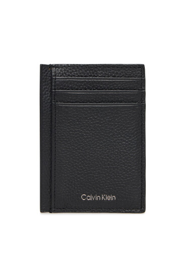 Calvin Klein Калъф за кредитни карти Foil Emboss Ns Card Case LV04D1061G Черен - Mera.bg