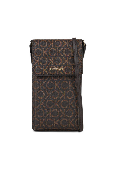 Calvin Klein Калъф за телефон Ck Must Phone Pouch Xbody-Mono K60K611323 Brown Mono 0HD - Mera.bg